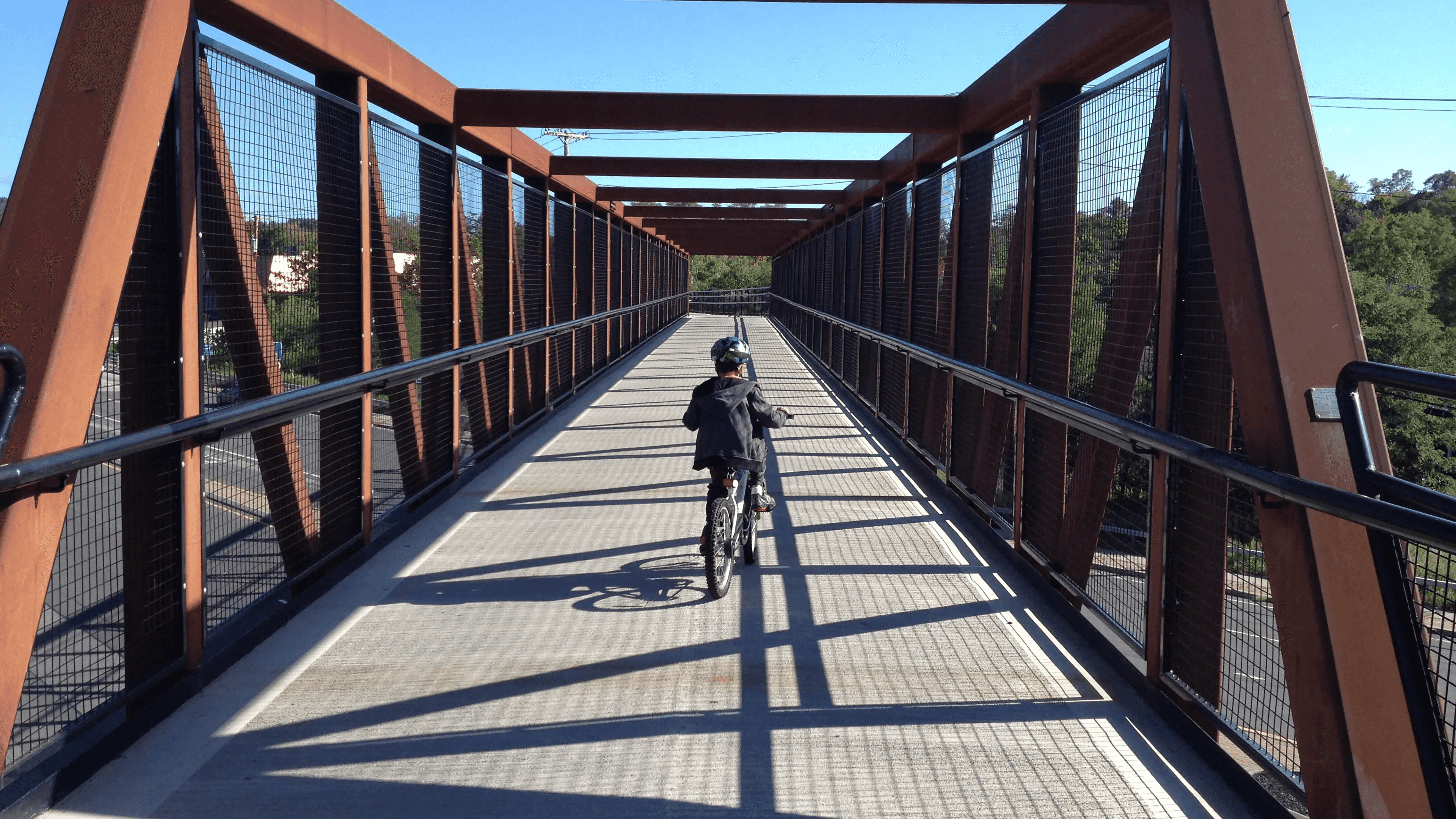 Colin bike riding